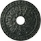 Ekena Millwork Warsaw Ceiling Medallion (Canopies up to 3 1/2"), 18"OD x 3 1/2"ID x 1 3/8"P, Painted Turtle Crackle CM18WAPTC - alternate 1